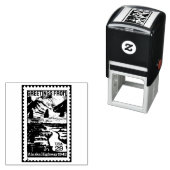 Groeten uit Alaska Retro Stamp Zelfinktende Stempel (In situ)