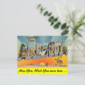 Groeten uit Arizona Briefkaart (Staand voorkant)