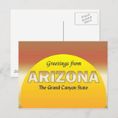 Groeten uit Arizona Briefkaart (Voorkant / Achterkant)