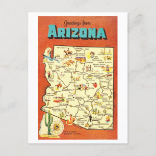 Groeten uit Arizona  kaart