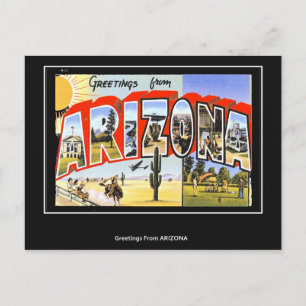 Groeten uit Arizona Vintage ansichtkaart Briefkaart