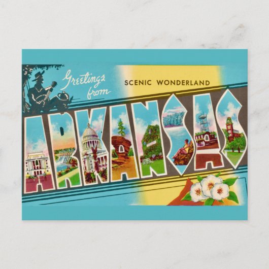 Groeten uit Arkansas Ansichtkaart  Briefkaart (Voorkant)