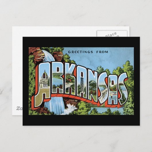 Groeten uit Arkansas Briefkaart (Voorkant / Achterkant)
