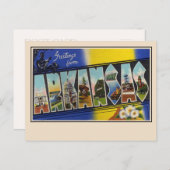 Groeten uit Arkansas Large Letter Briefkaart (Voorkant / Achterkant)