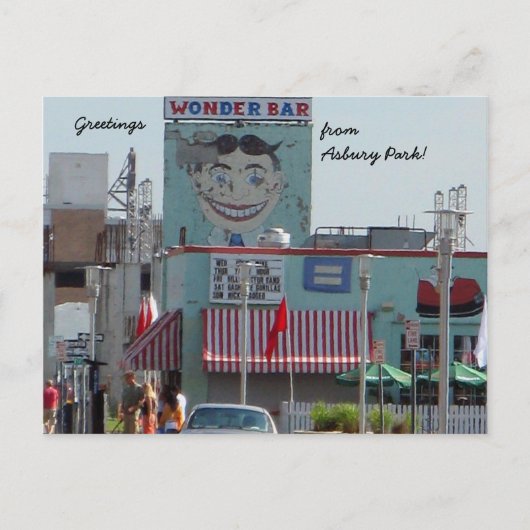 Groeten uit Asbury Park! Briefkaart (Voorkant)