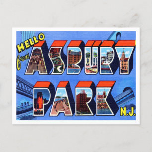 Groeten uit Asbury Park, New Jersey Travel Briefkaart