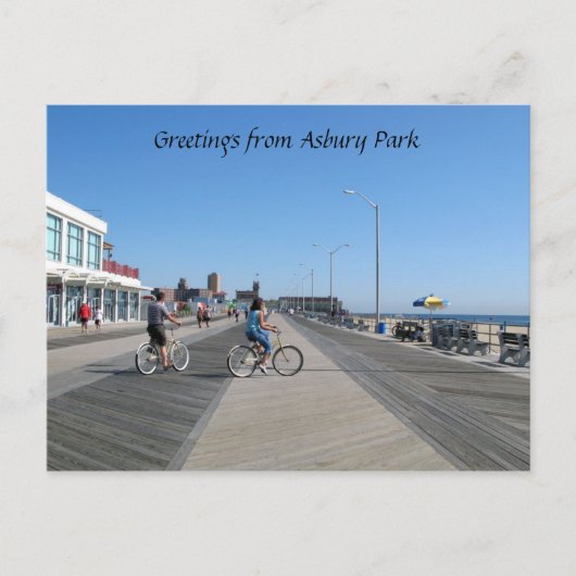 Groeten uit Asbury Park, NJ Briefkaart (Voorkant)