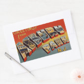 Groeten uit Asbury Park Rechthoekige Sticker (Envelop)