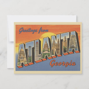  "Groeten uit Atlanta, Georgia" Briefkaart