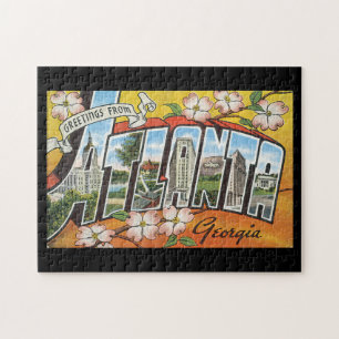 Groeten uit Atlanta Georgia_Vintage Travel Legpuzzel