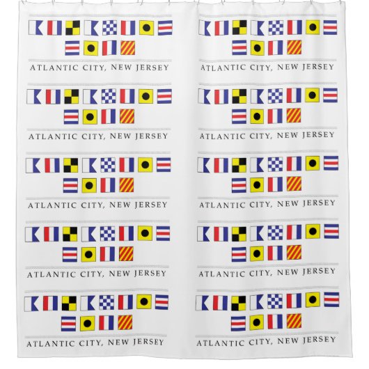 Groeten uit Atlantic City Douchegordijn (Voorkant)