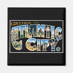 Groeten uit Atlantic City! Magneet