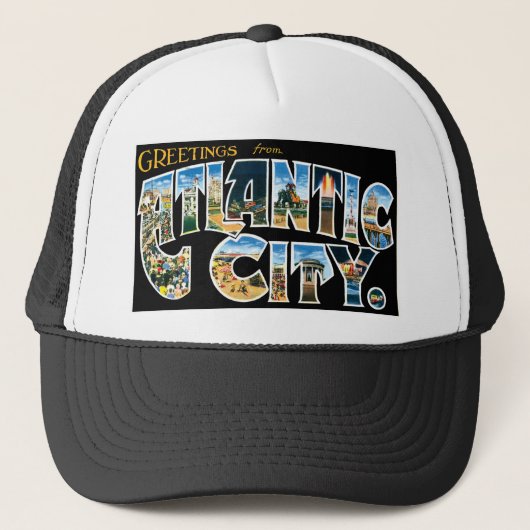Groeten uit Atlantic City Trucker Pet (Voorkant)