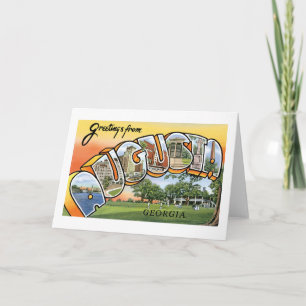 Groeten uit Augusta, Georgië Kaart