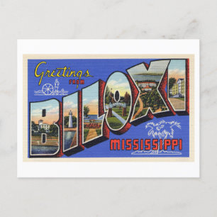  groeten uit Biloxi, Mississippi Briefkaart