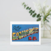 Groeten uit Bismarck, North Dakota. Briefkaart (Staand voorkant)