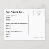 groeten uit Boston, adreswijziging Aankondigingskaart (Achterkant)