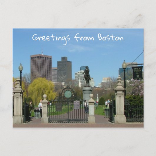 Groeten uit Boston Briefkaart (Voorkant)
