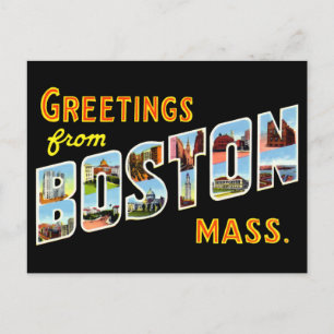 groeten uit Boston Briefkaart