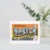 Groeten uit Boston! Briefkaart (Staand voorkant)
