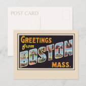 Groeten uit Boston, massaal Briefkaart (Voorkant / Achterkant)