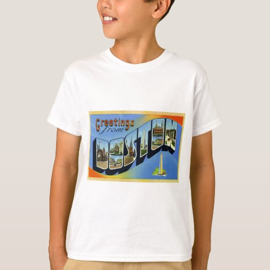 Groeten uit Boston Massachusetts T-shirt (Voorkant)