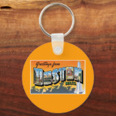 Groeten uit Boston! Sleutelhanger (Voorkant)