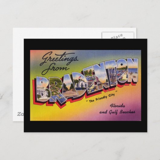 Groeten uit Bradenton Florida Briefkaart (Voorkant / Achterkant)