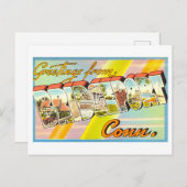 groeten uit Bridgeport, Connecticut Briefkaart (Voorkant / Achterkant)