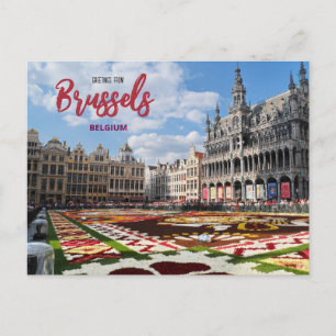 Groeten uit Brussel België Schilderachtig Briefkaa Briefkaart
