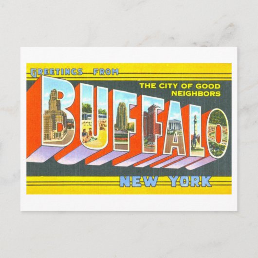  groeten uit Buffalo, New York, Briefkaart (Voorkant)