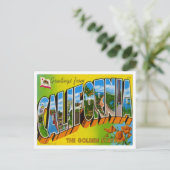 Groeten uit Californië Briefkaart (Staand voorkant)