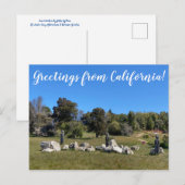 Groeten uit Californië! Briefkaart (Voorkant / Achterkant)
