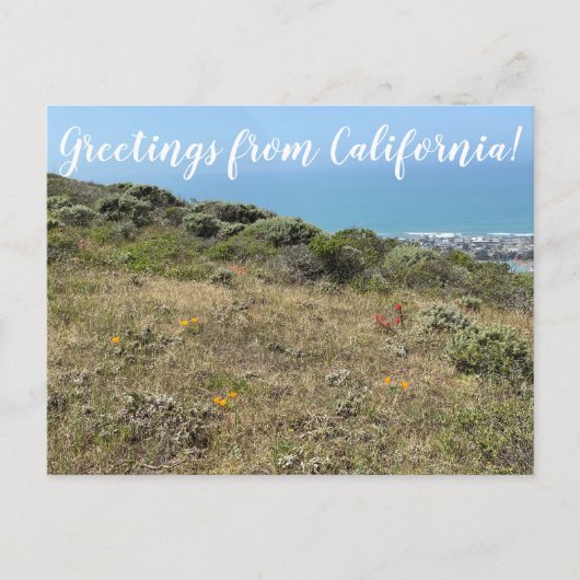Groeten uit Californië! Briefkaart (Voorkant)