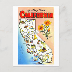  Groeten uit Californië Kaart