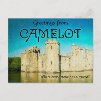 Groeten uit Camelot Ansichten Feestdagenkaart