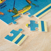 Groeten uit Cape Cod kaart Legpuzzel (Zijkant)