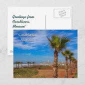 Groeten uit Casablanca Marokko Briefkaart (Voorkant / Achterkant)