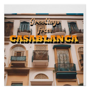 Groeten uit CASABLANCA Perfect Poster