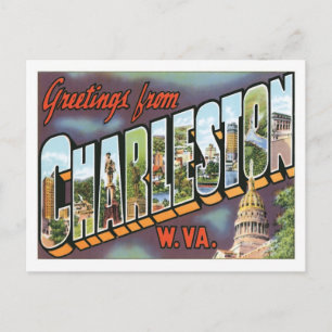 Groeten uit Charleston West Virginia US City Briefkaart