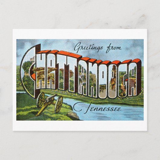  groeten uit Chattanooga, Tennessee, Briefkaart (Voorkant)
