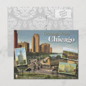Groeten uit Chicago Briefkaart (Voorkant / Achterkant)