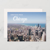 Groeten uit Chicago Briefkaart (Voorkant / Achterkant)