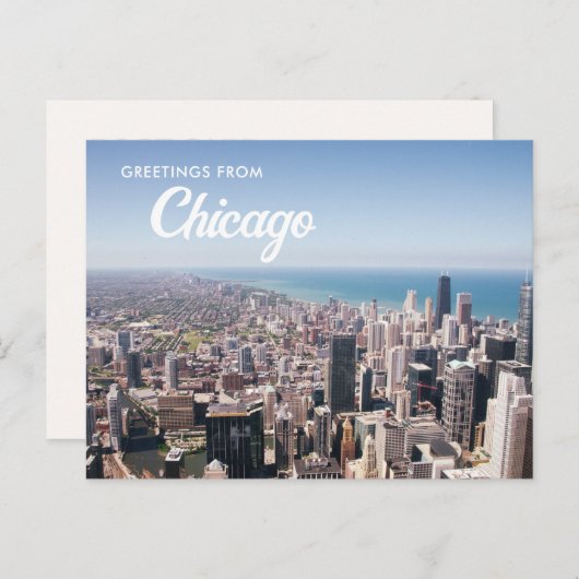 Groeten uit Chicago Briefkaart (Voorkant / Achterkant)