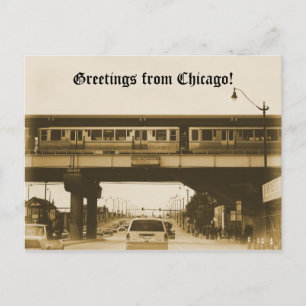 Groeten uit Chicago. Briefkaart