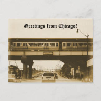 Groeten uit Chicago. Briefkaart