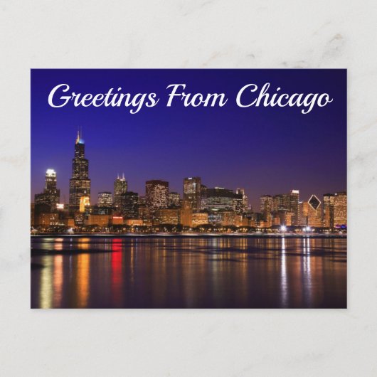 Groeten uit Chicago, Illinois Briefkaart (Voorkant)