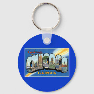 Groeten uit Chicago, Illinois. Sleutelhanger