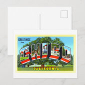  groeten uit Chico, Californië, Briefkaart (Voorkant / Achterkant)