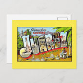  groeten uit Ciudad Juarez Old Mexico Briefkaart (Voorkant / Achterkant)